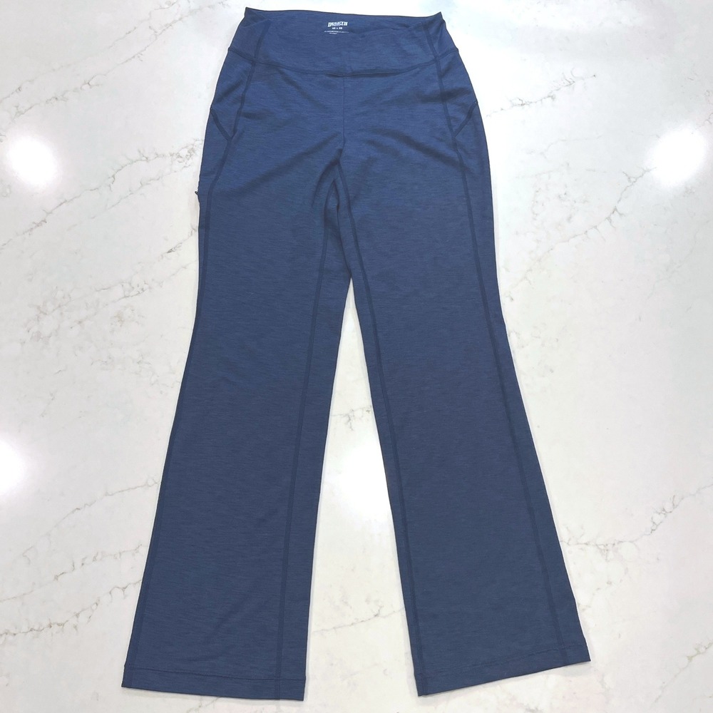 Duluth Trading Classic Bootcut NoGa Pants Womens XS Blue Stretch Workwear Pocket